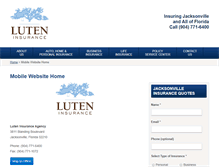 Tablet Screenshot of luteninsurance.com